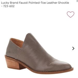 Lucky Brand Fausst Pointed Toe Leather Booties